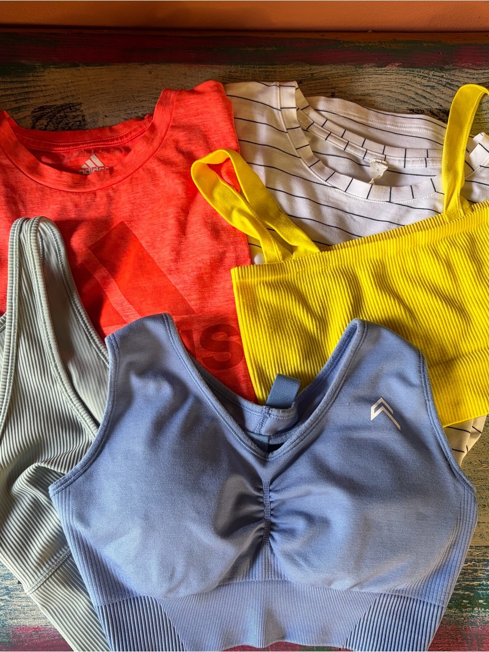 One Active Lululemon Adidas Urban Outfitters Active Top Bundle Sz Med